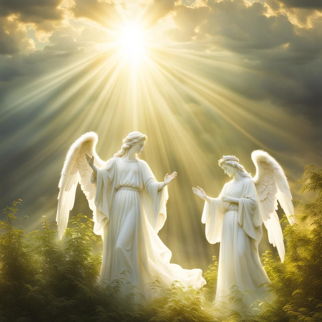 Angels in Divine Sunshine