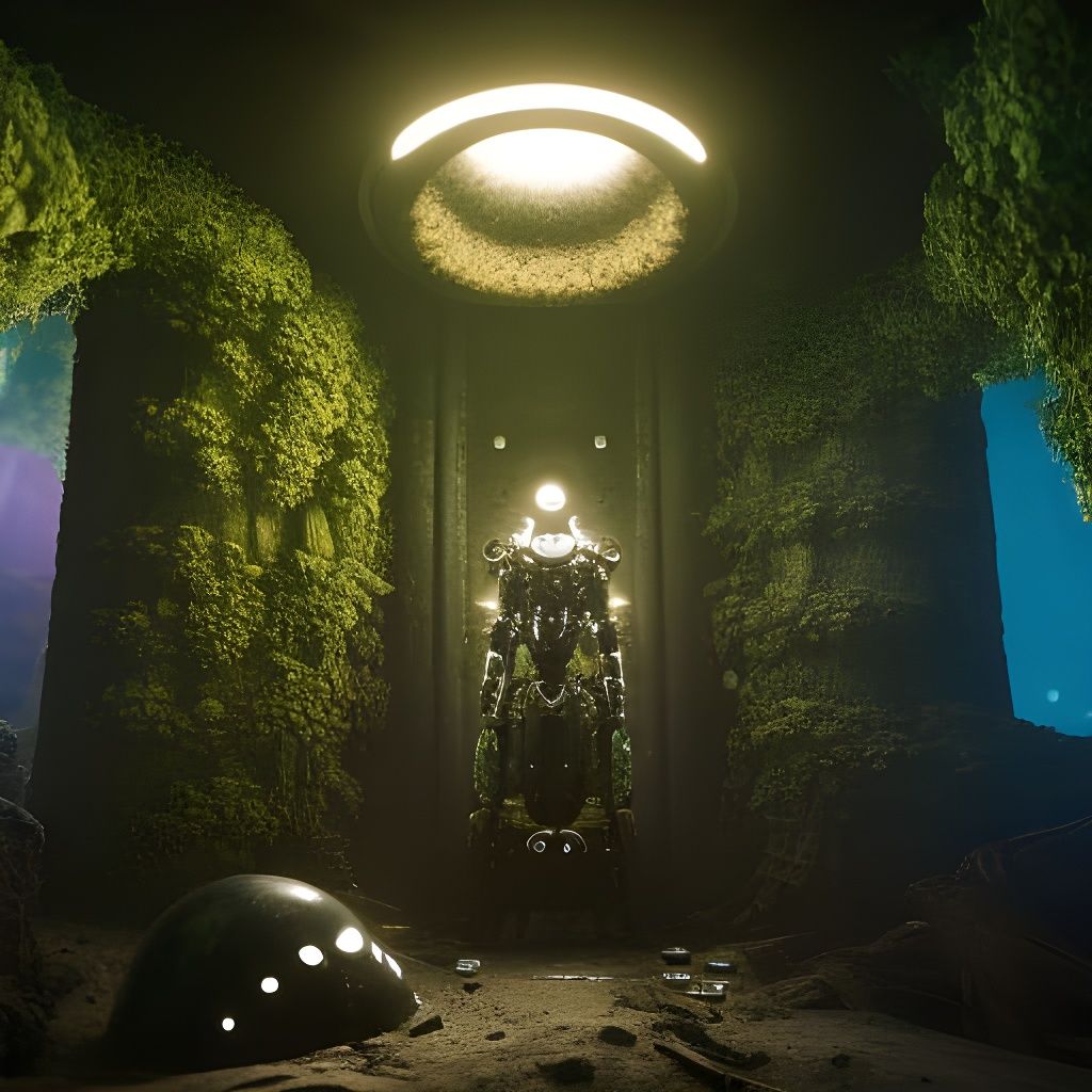 Mushroompunk Underground Base with Fungi Armor