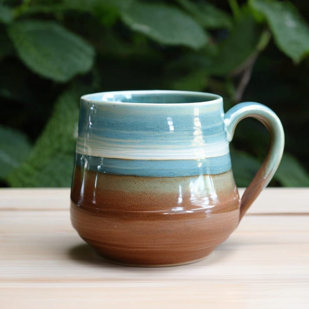 Handmade Salt Glazed Ceramic Coffee Mug