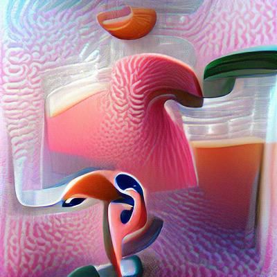 Cubist Flamingo Art: Abstract Geometric Design