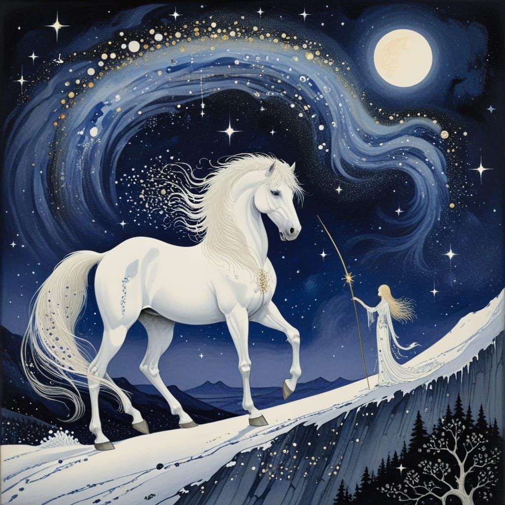 His Mane Holds the Milky Way