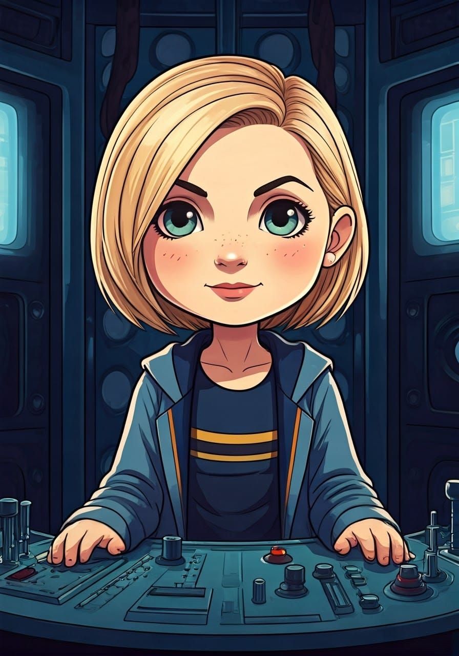 Cinematic Chibi Portrait of the 13th Doctor