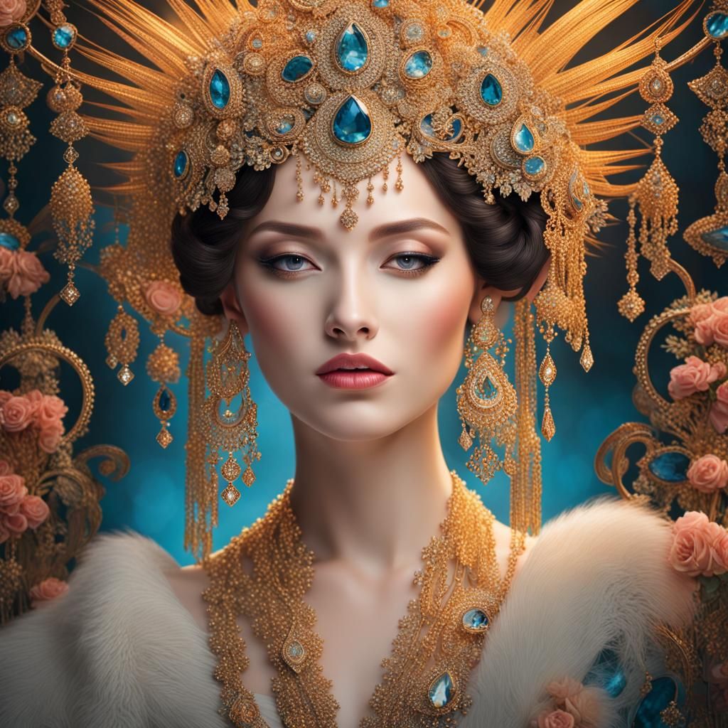 Ethereal Abstract Composition: Serene and Sophisticated