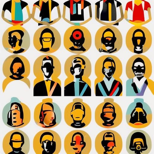 Striking Workers in Pop Art Colorsplash Style