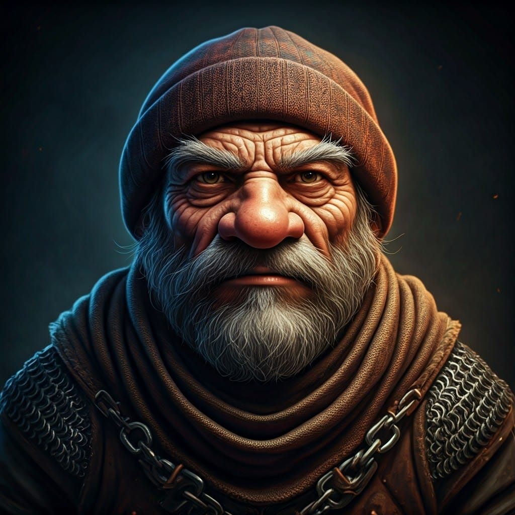 Gnome Warrior in Rich, Earthy Armor