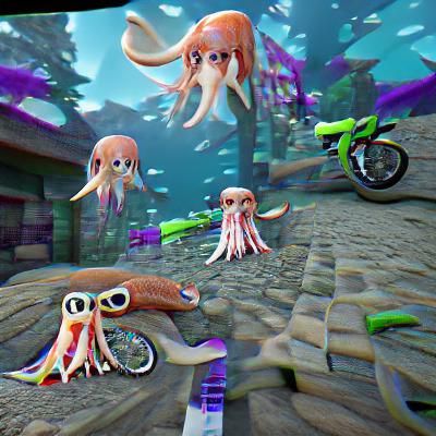 Hyperrealistic 8K 3D Squid Game with Squid