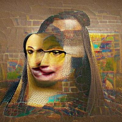 AI Rendition of the Mona Lisa Portrait