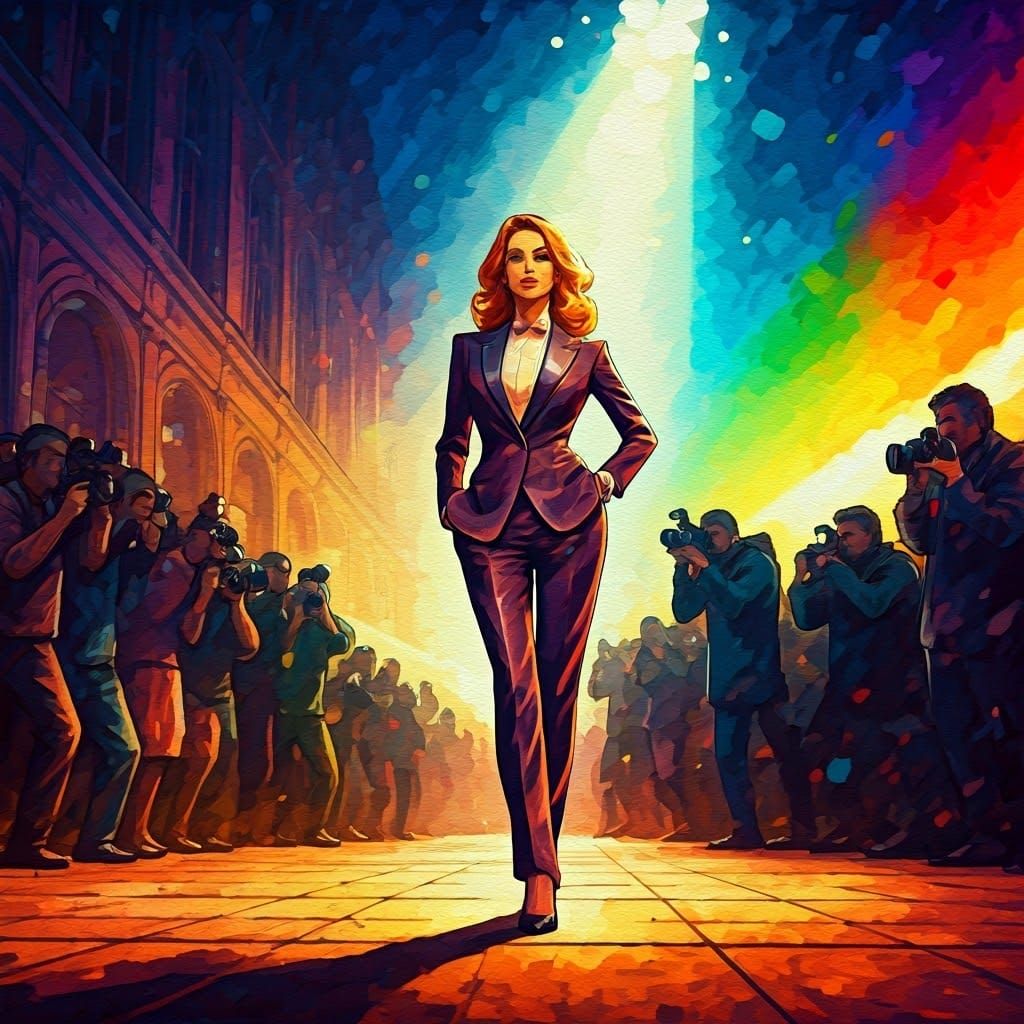 Glamorous Debutant Struts Paris Runway