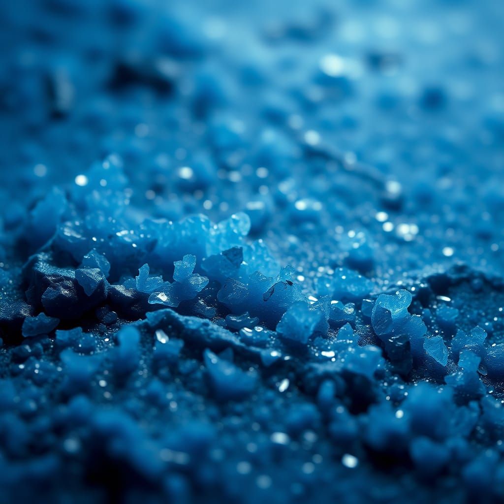 Hyperrealistic Cinematic Masterpiece in Azurite