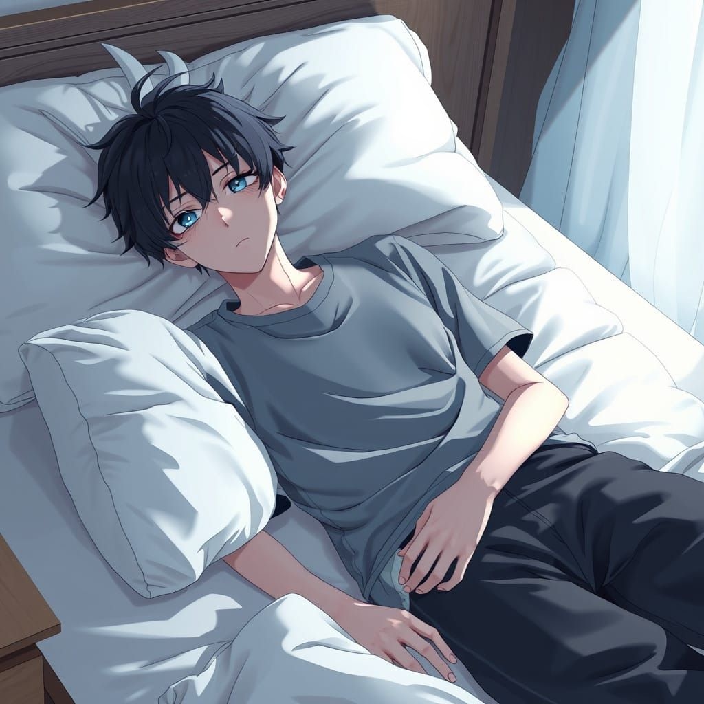 Surreal 3D Anime Art Depicting a Mysterious Dream Scene