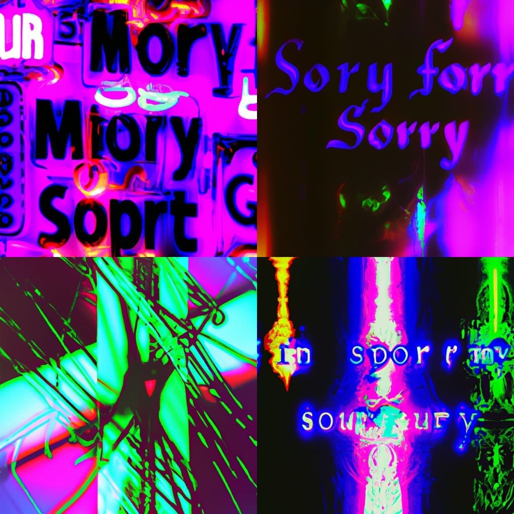 Colorful Gothic Neon Art in Liminal Macro Photo