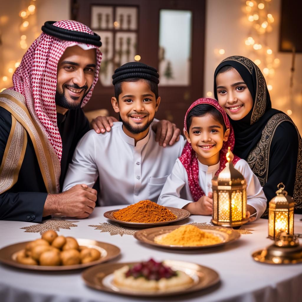 Arab Family Celebrates Ramadan: Professional Photography