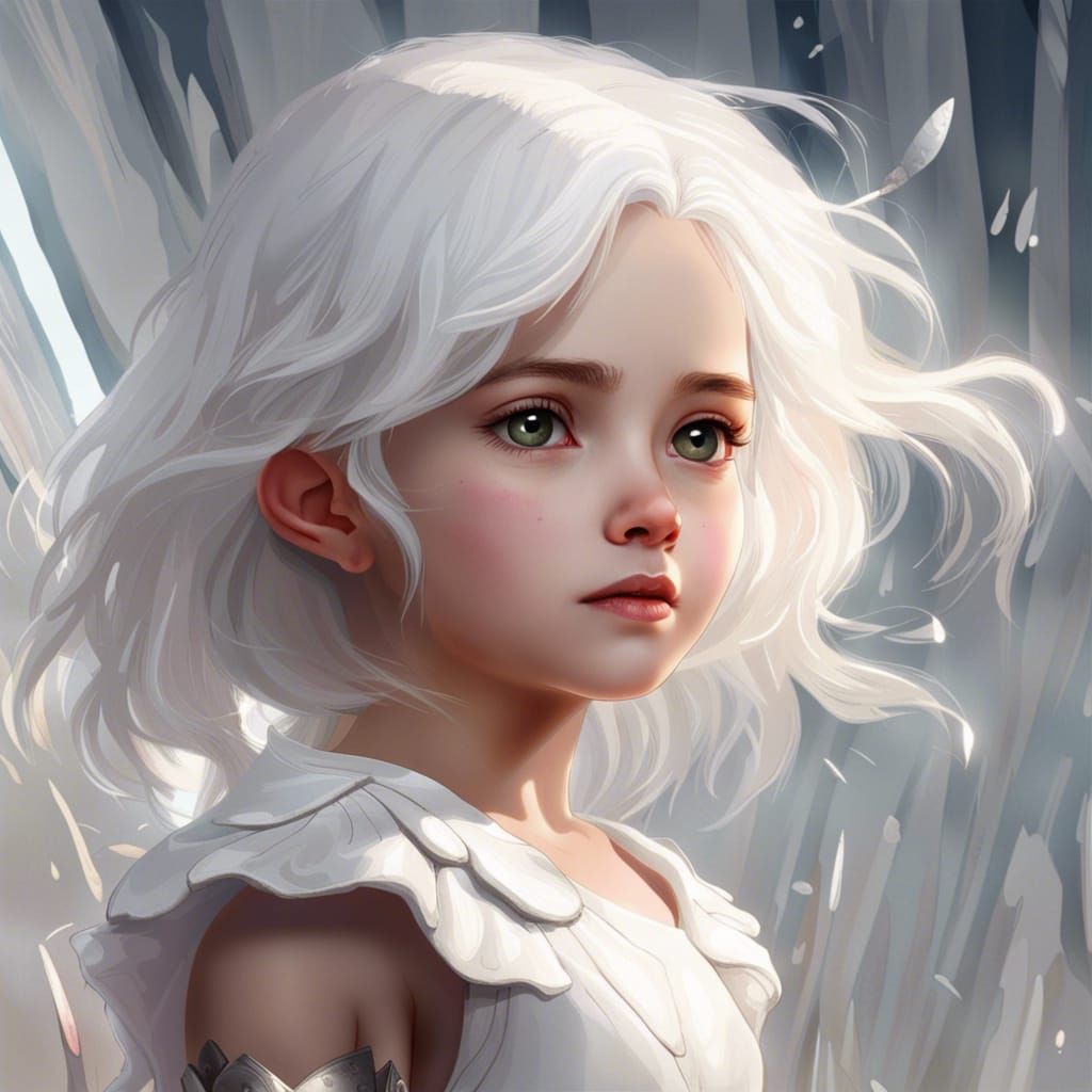 Beautiful Portrait of a Girl in Fantasy Concept Art