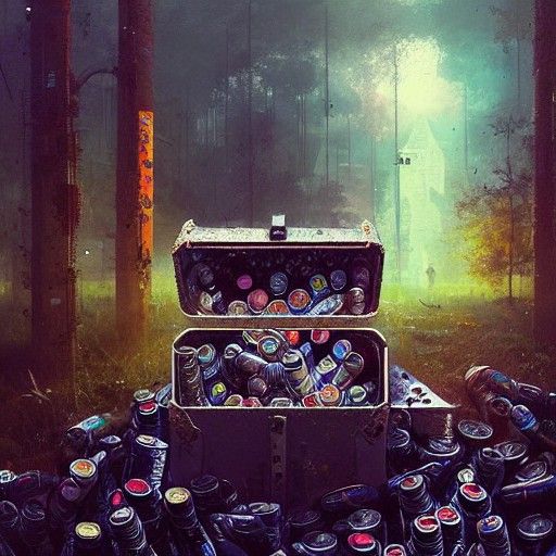 Treasure Chest of Pills: Detailed Fantasy Art