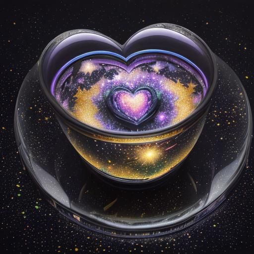 Galactic Abstract View in a Van Gogh Style