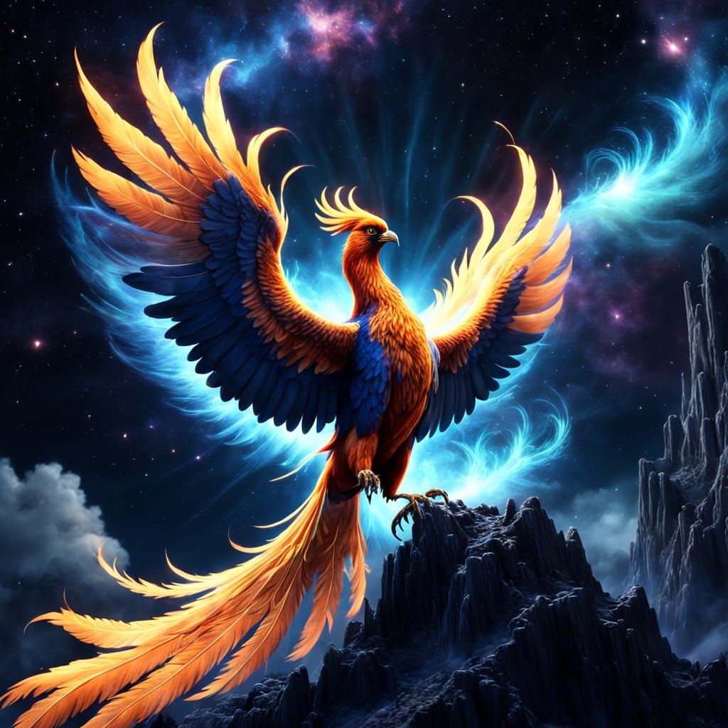 Phoenix on Crystalline Peak Under Binary Stars