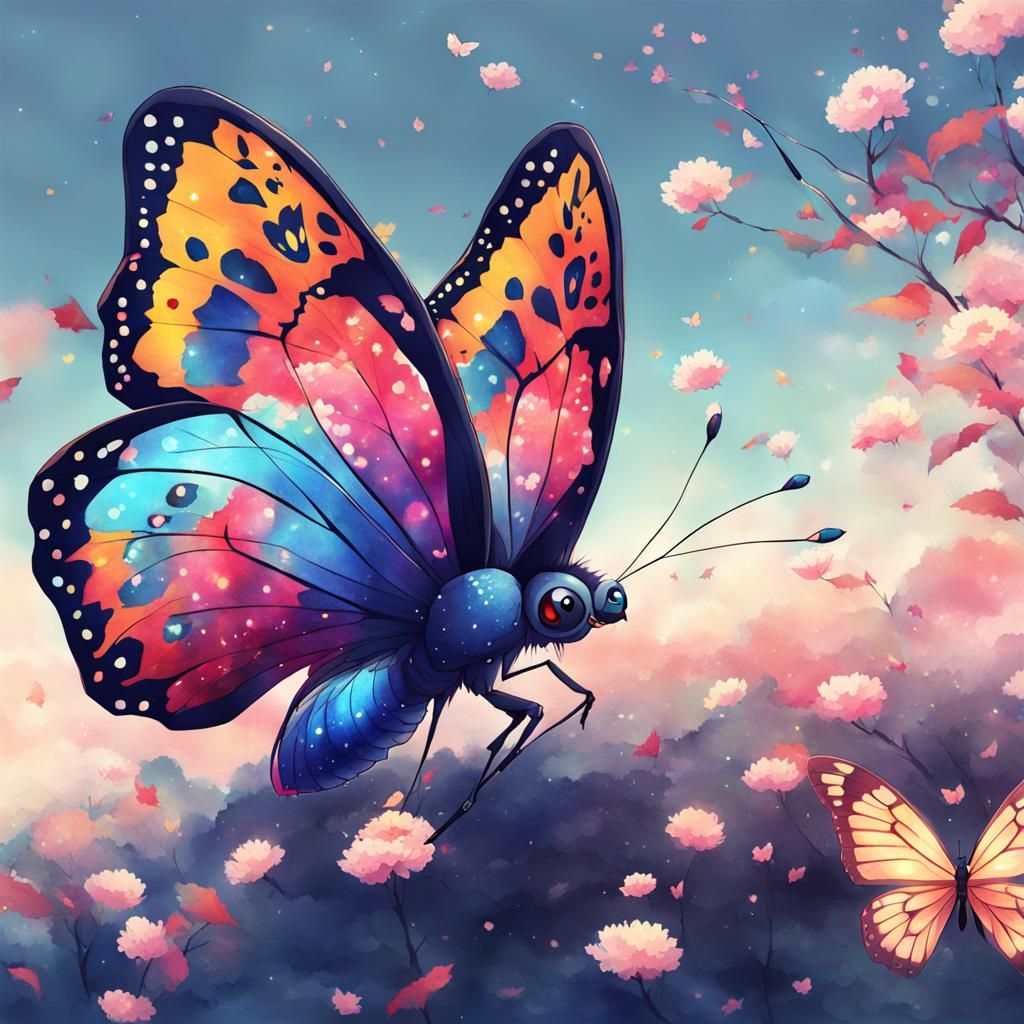 Anime Butterfly Art