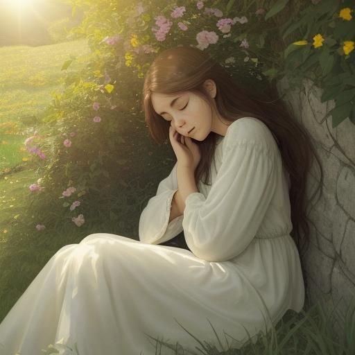 he sun's bright gaze, a burden feels,
Each sound and movement, the spirit steals.
A quiet corner, a gentle breeze,
The p...