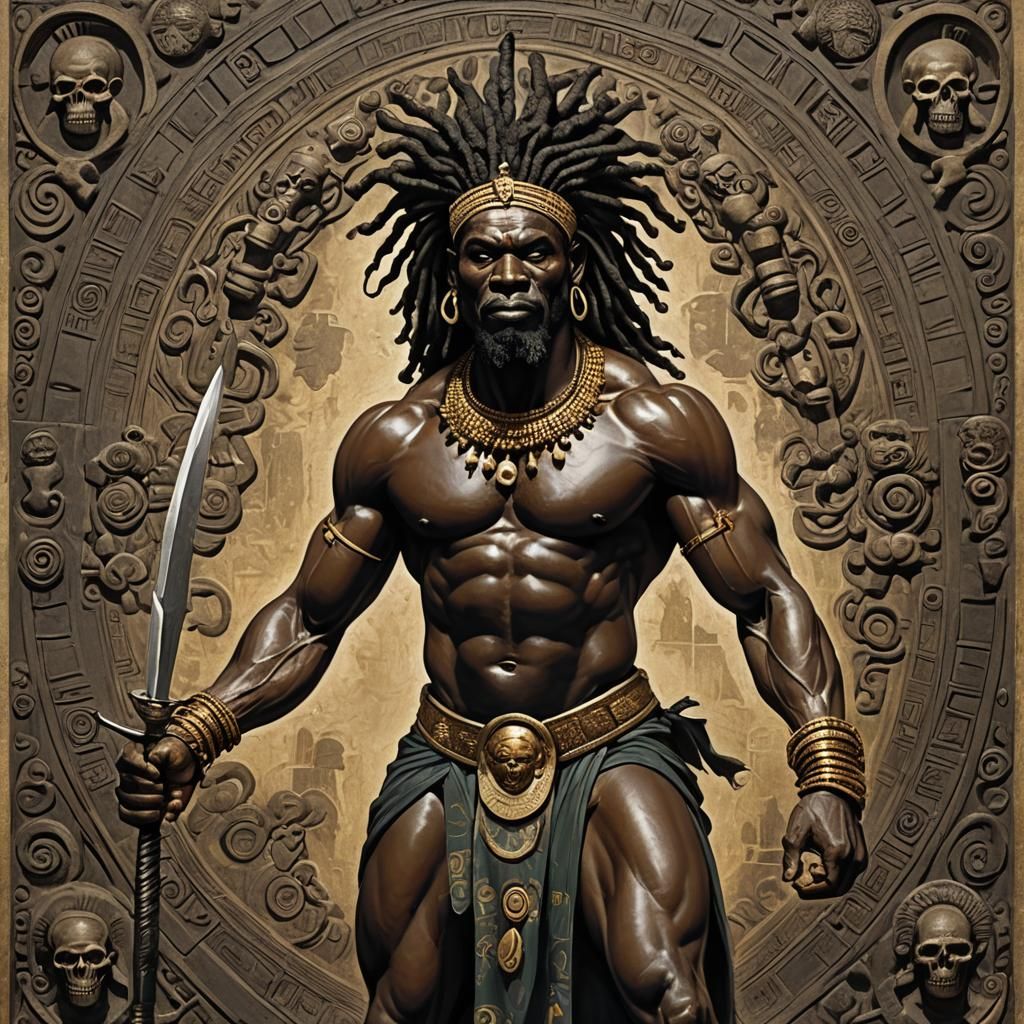 Ogun, God of Iron, Dances in African Savanna