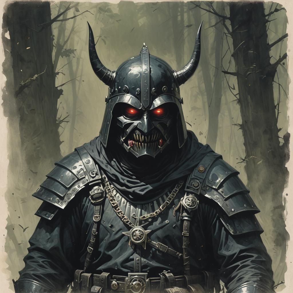 Sinister Figure in Dark Fantasy Style