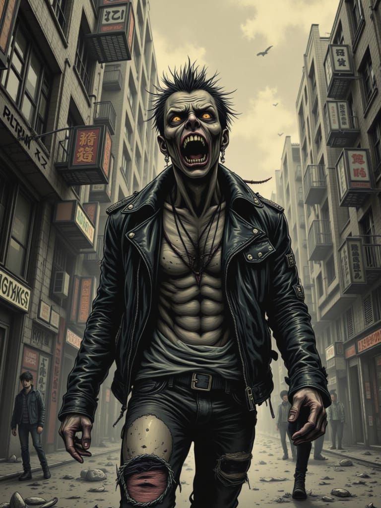 Man Mutates into Monster in Post-Apocalyptic City