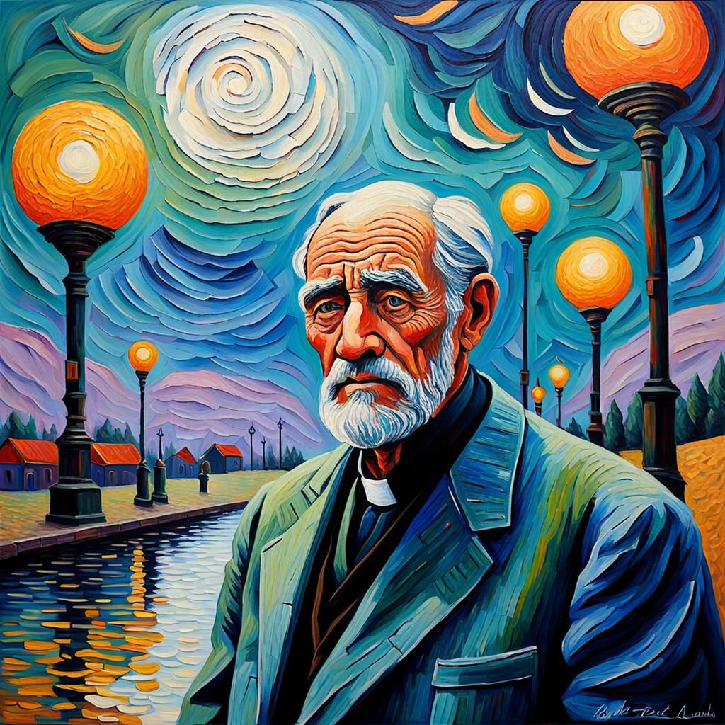 Expressionist Oil Painting: The Ravages of Time