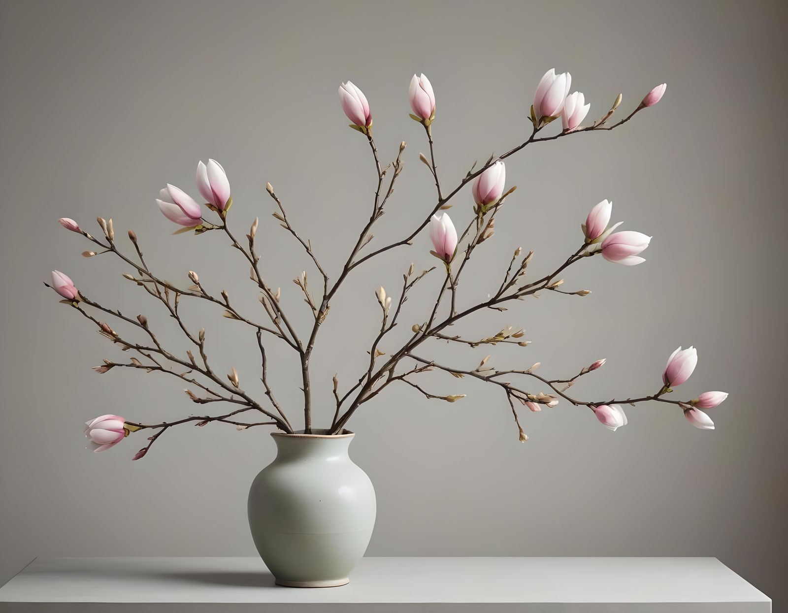 Minimalist Magnolia Still Life: Spring Art Photography