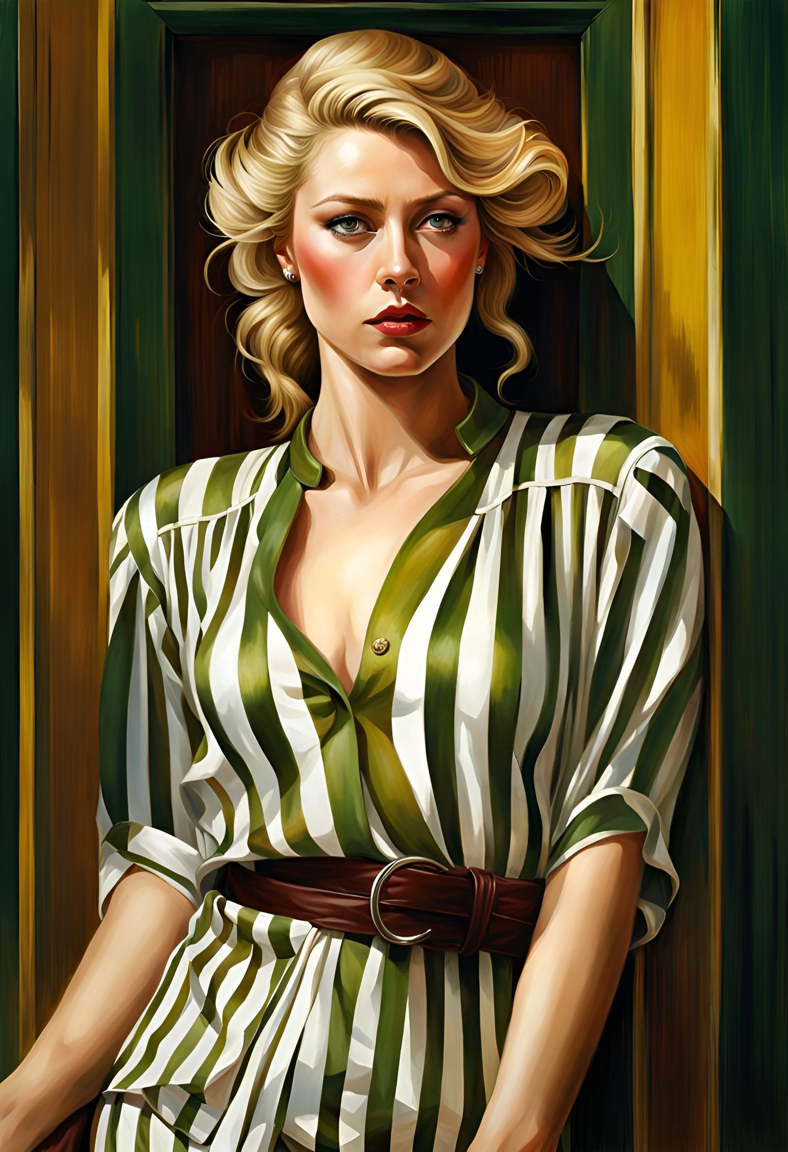 Icelandic Woman Portrait in Hyperrealistic Digital Art