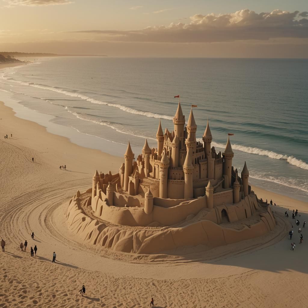 world's largest sand art castle
