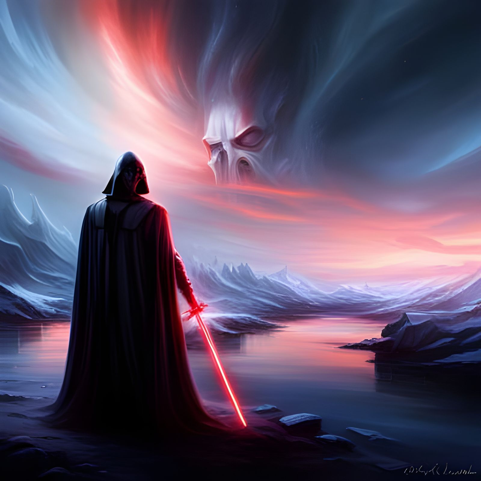 Epic Darth Nihilus Digital Matte Painting