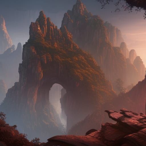 Detailed Monkey Matte Painting in 8K