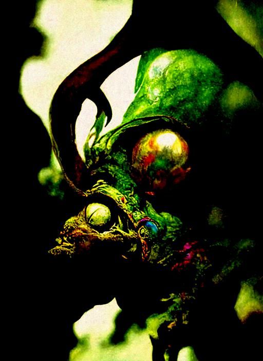 Ethereal Hobgoblin in Cyberpunk Style