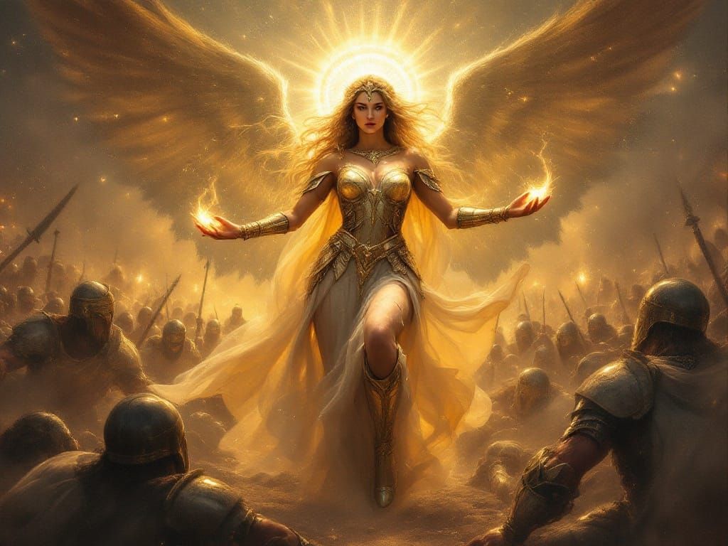 Valkyrie Descending, Old Master Style