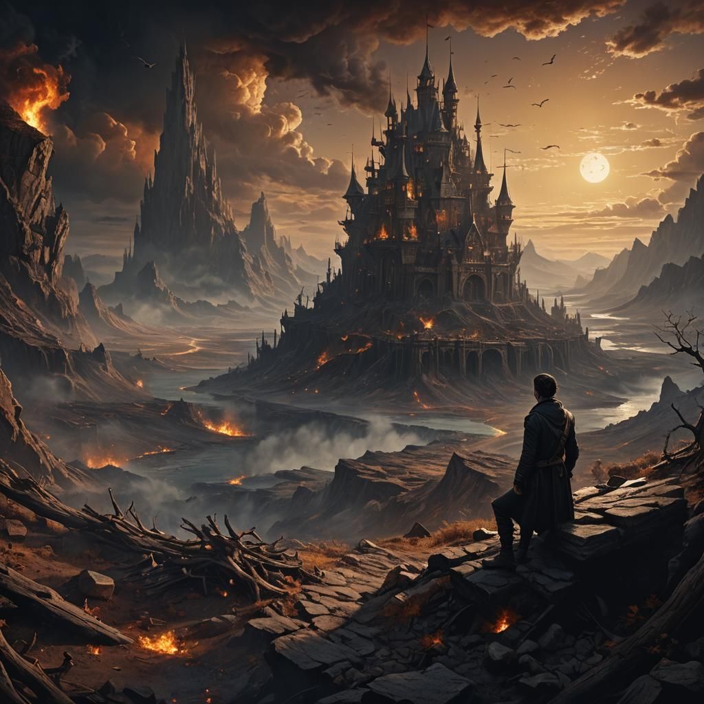 Desolate Waiting: A Fantastical Matte Painting