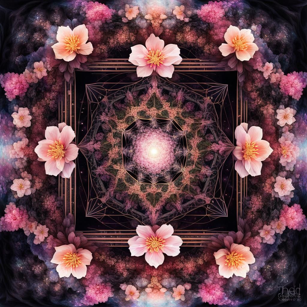Cherry Blossom Mandala