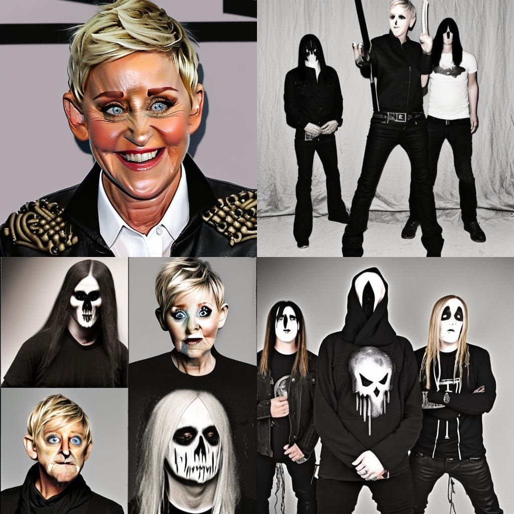 Ellen Degeneres in a Black Metal Band