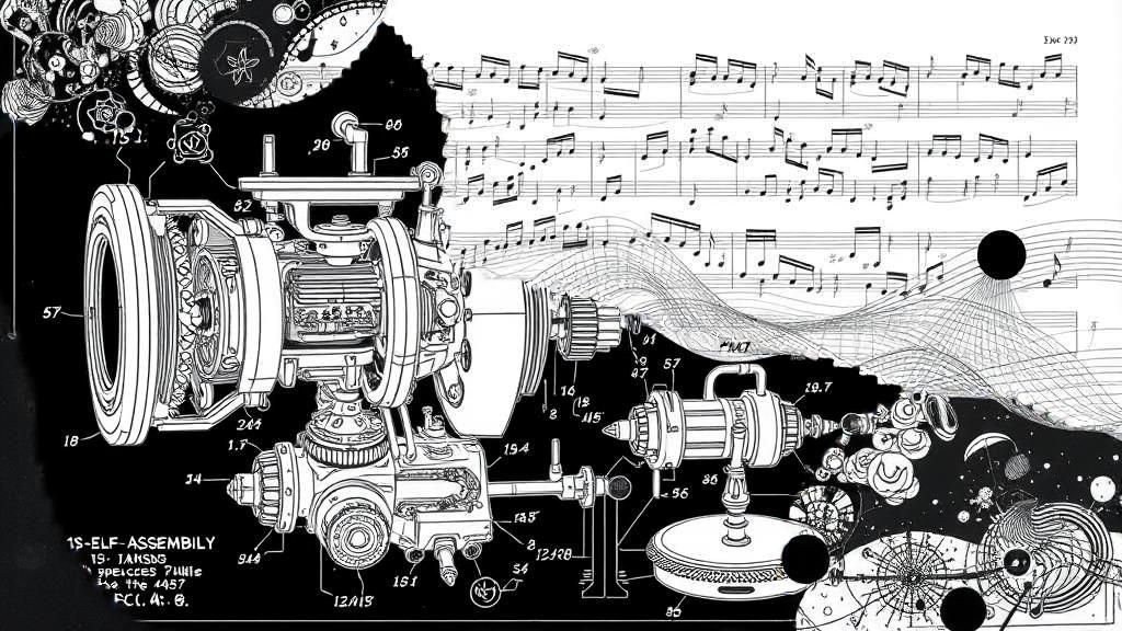 Abstract Graphic Score in Modernist Style