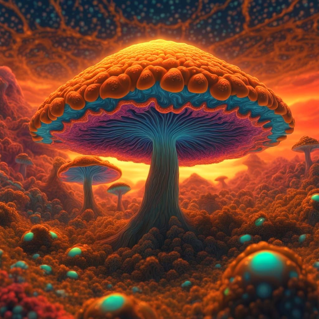 Ethereal Fractal Landscape Unfolds in Cosmic Infinity