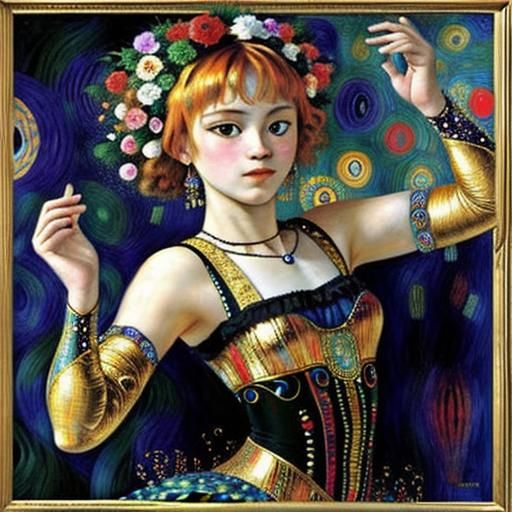 Luminous Dancer Inspired by Classical Masters