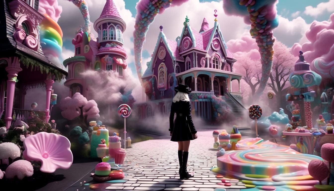 Candy Land Utopia: Victorian Goth Architecture in Candyland