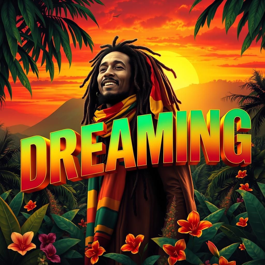 Bob Marley Reggae Album Cover Art