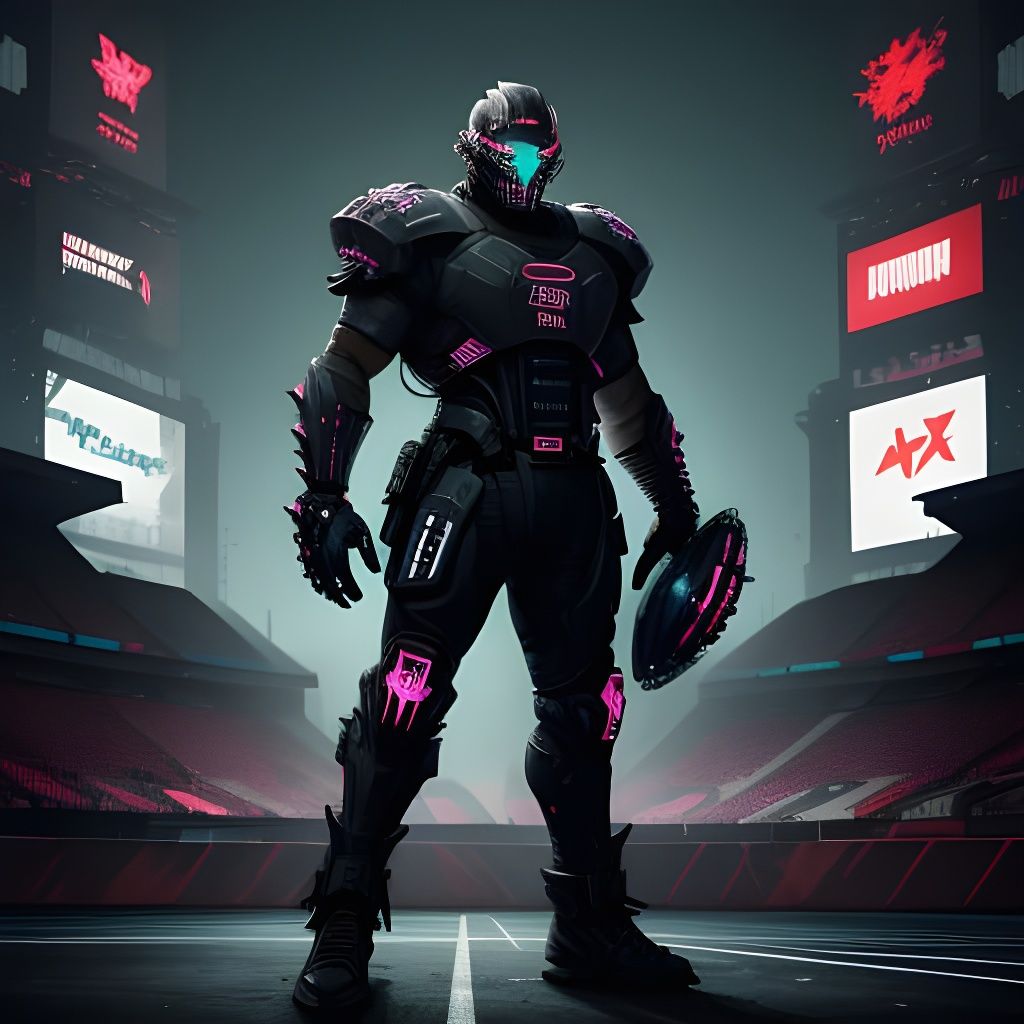 Retro-Futuristic Gridiron Warriors in Hyper-Violent Showdown