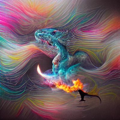 Fire breathing dragon