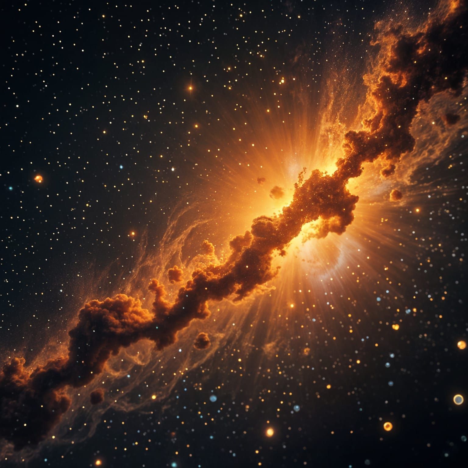 Ethereal Celestial Landscape in Hyperrealistic Detail