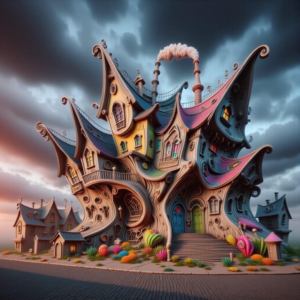 Wonky Sydney Opera House: A Dreamlike Architectural Vision