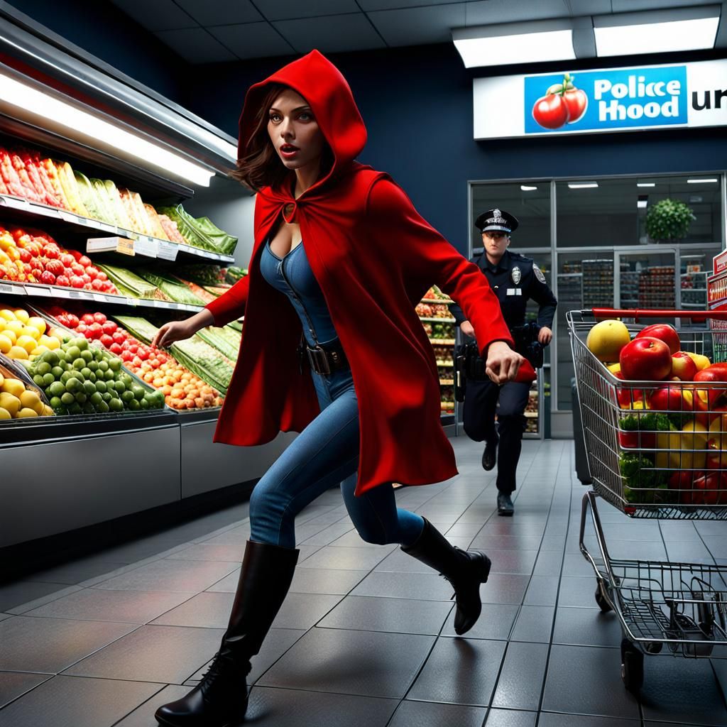 Little Red Riding Hood's Supermarket Heist