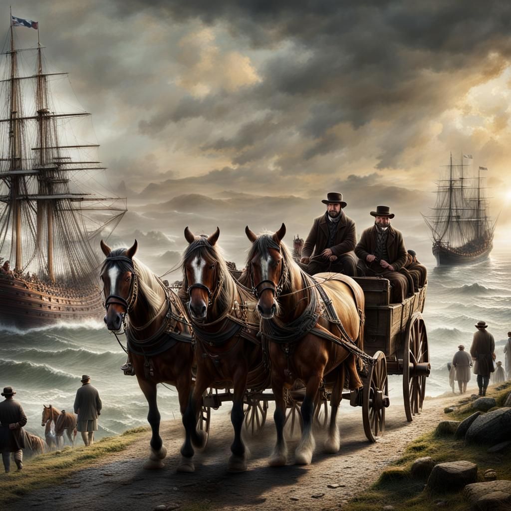 English Emigrants Arriving at Plymouth Harbor