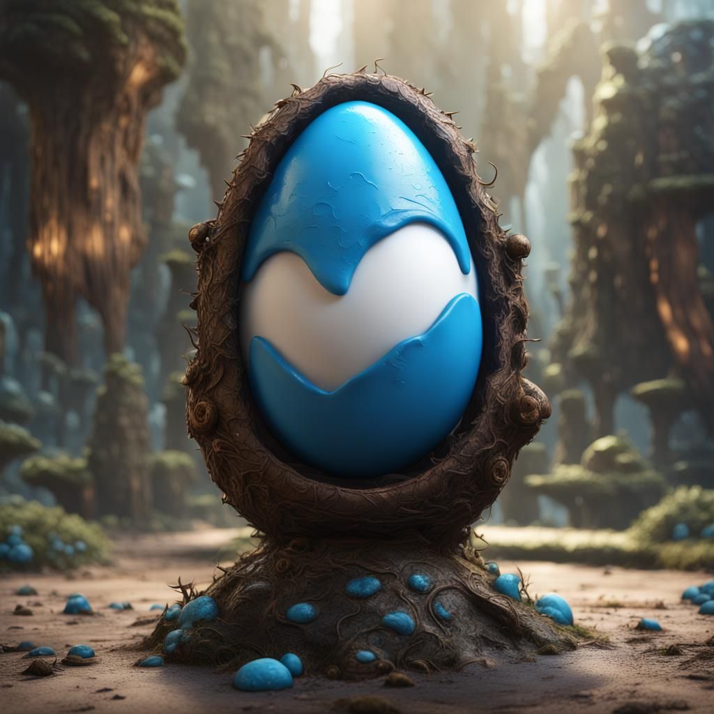 Fantastical Smurf Egg Concept Art