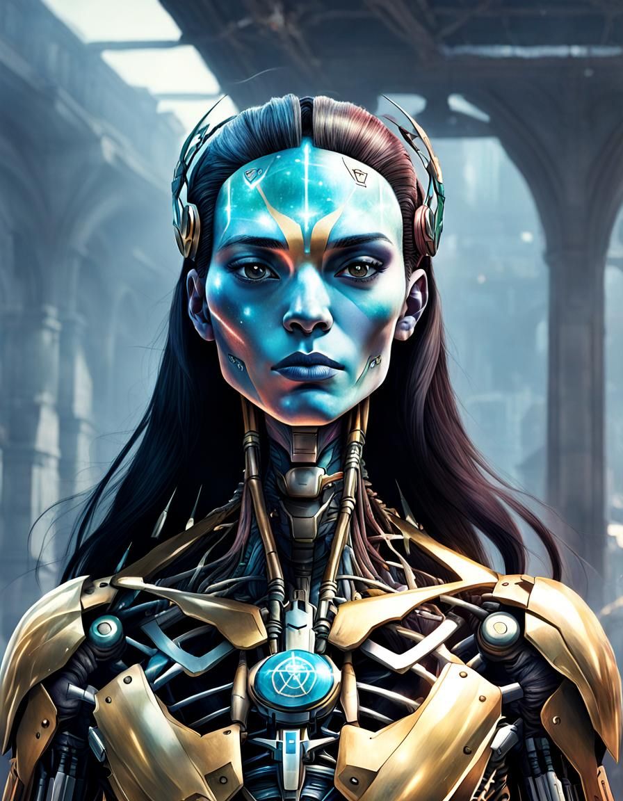 AI Interpretation of a Transhuman