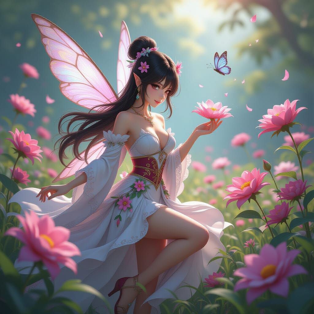 Fairy Queen in a Fantastical Matte Painting